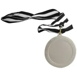 Iron Medal & Ribbon Silver Display